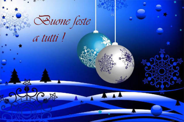 Auguri di buon Natale e felice anno nuovo